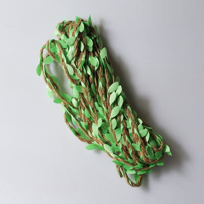 Leaf Jute Lace Green