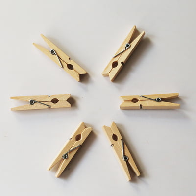 Wooden Clip Natural 7 cm