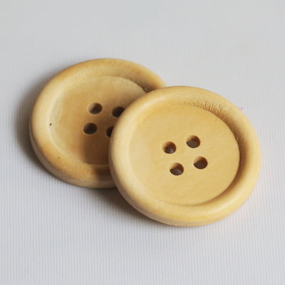 Wood Button Natural