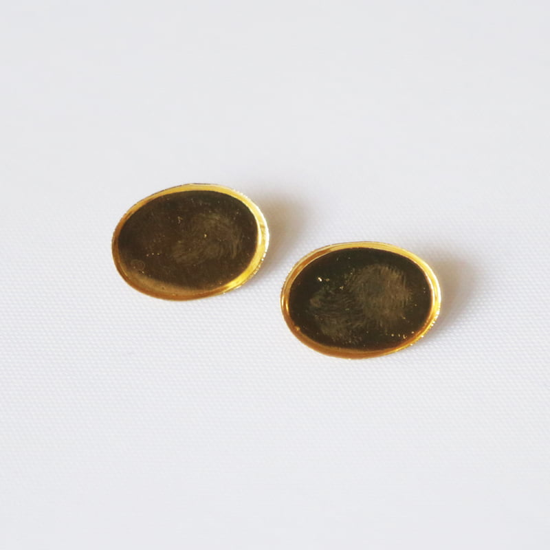 Oval Brooch Bezel  Gold Small