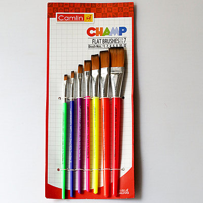 Camlin Flat Brush Champ Set of 7