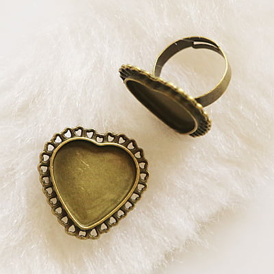 Finger Ring  Antique Bronze Modal  08