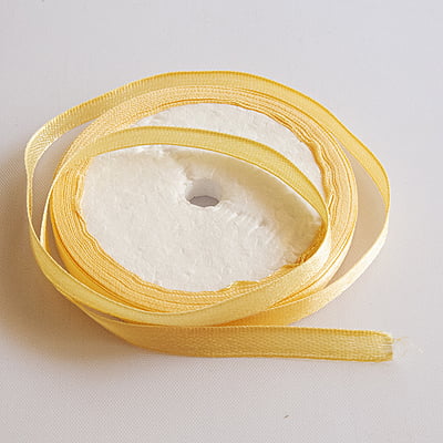 Satin Ribbon Cream 1/4 Inch