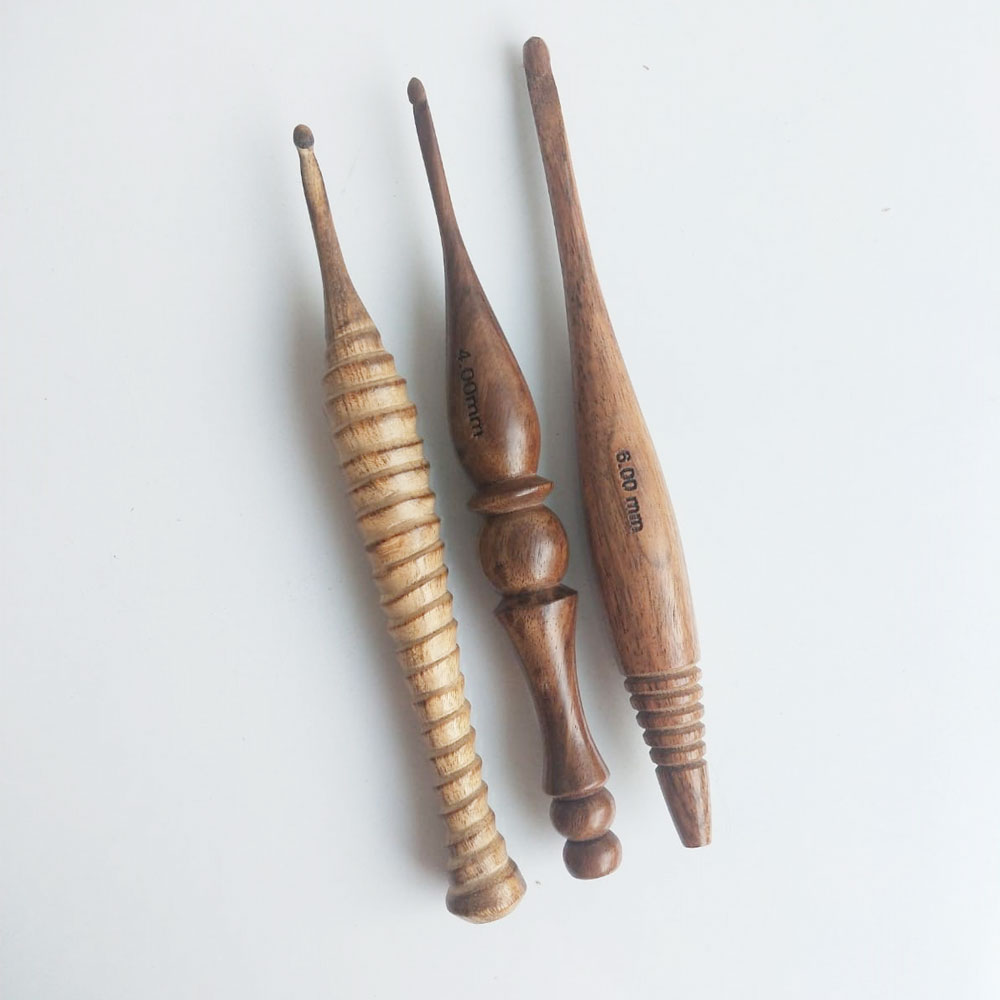 Wooden Crochet Hooks  Modal 103 Set of 3