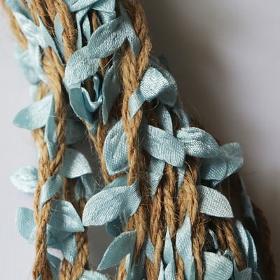 Leaf Jute Lace Green