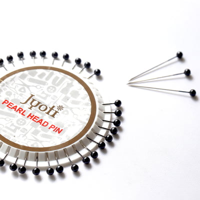 Jyoti Pearl Head Pin Black