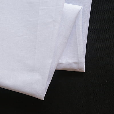 Premium Embroidery Fabric Cotton Mallu  White