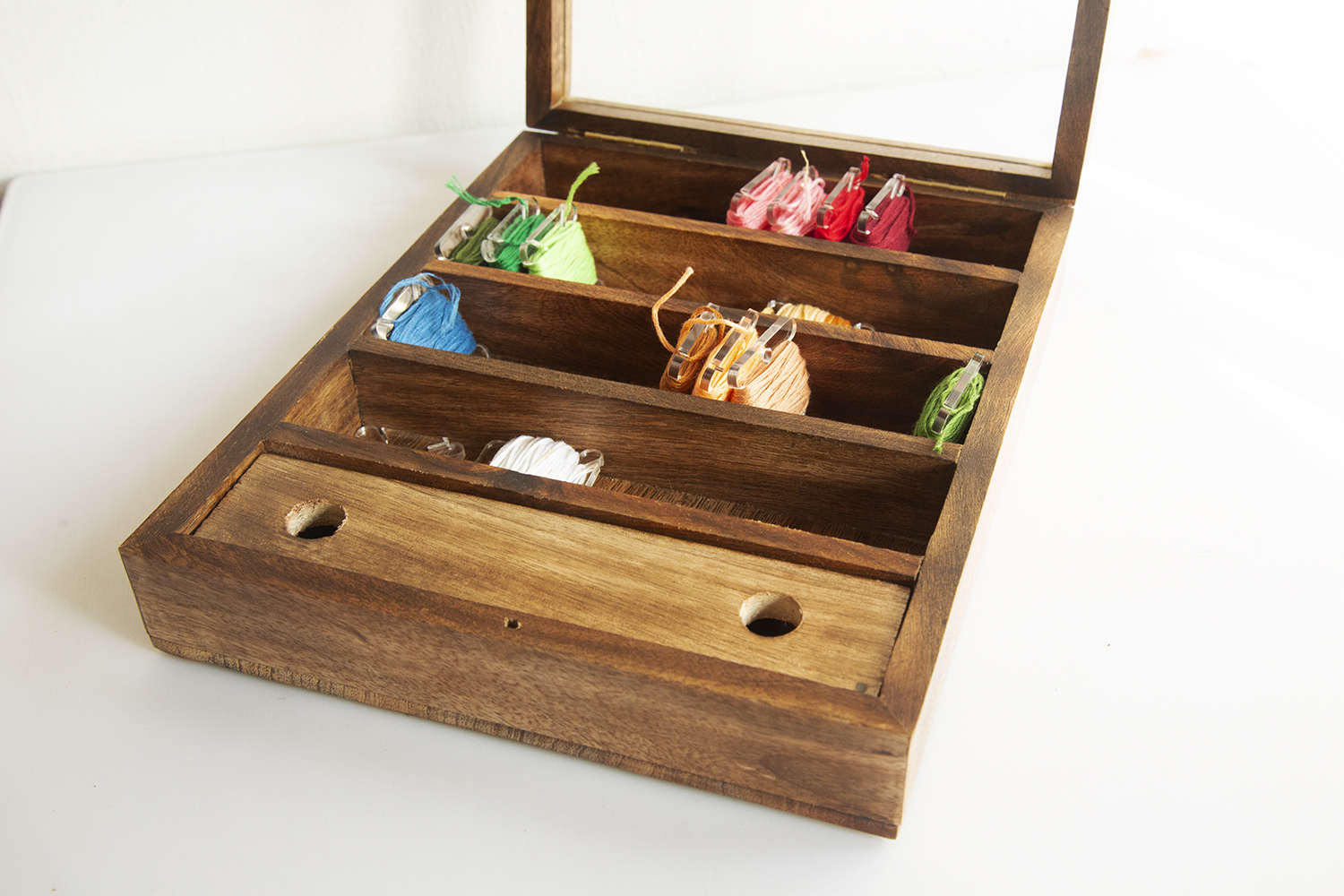 Embroidery Floss Organizer Wooden