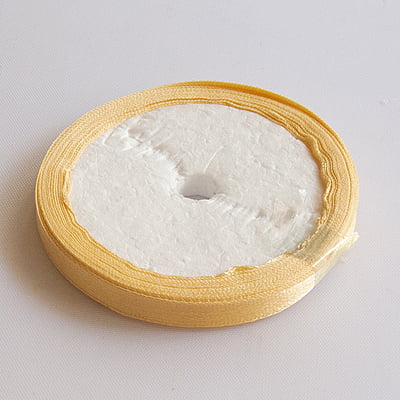 Satin Ribbon Cream 1/4 Inch