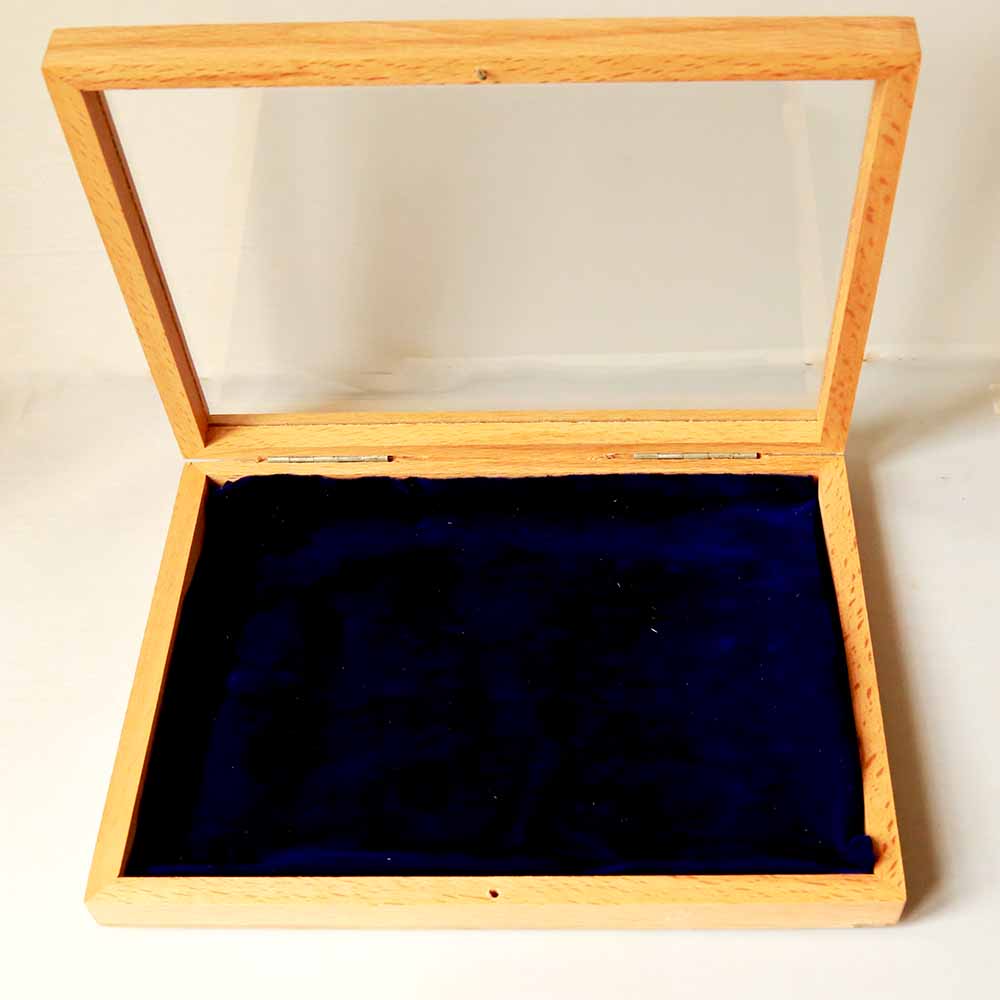 Wooden Glass Organizer Box