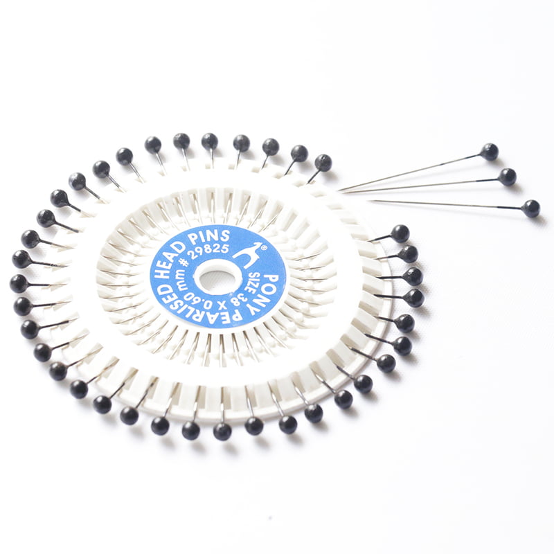 Pony Pearl Head Pin Black