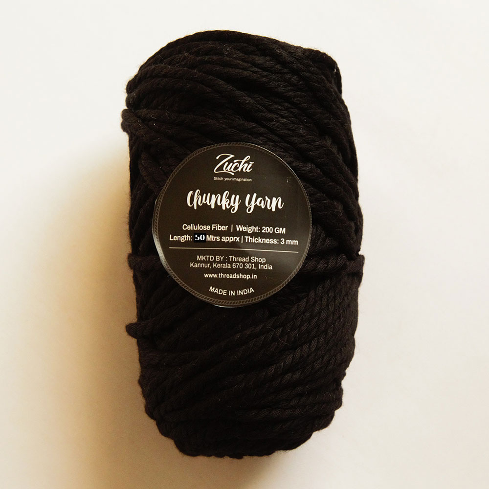 Zuchi Chunky Yarn-Black