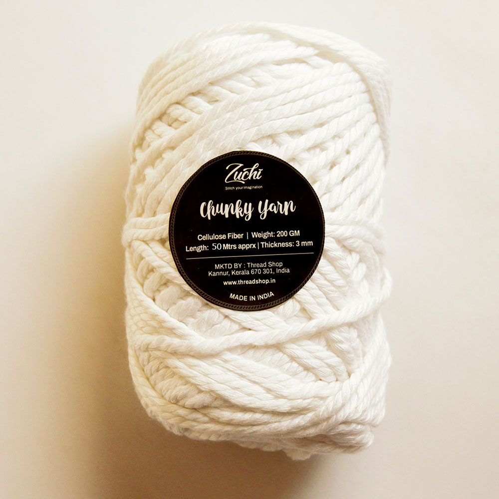 Zuchi  Chunky Yarn-White