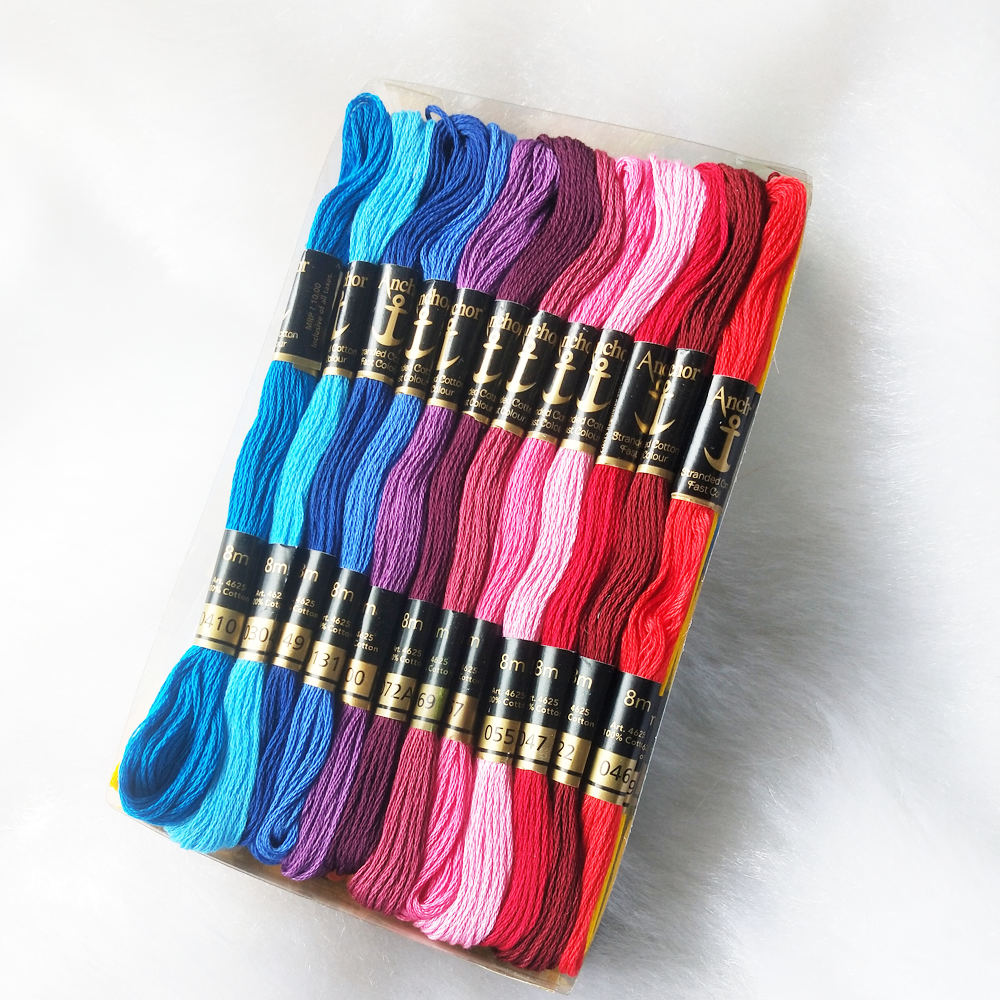 Anchor Embroidery Thread Set - 50 pcs