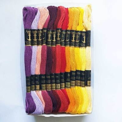 Anchor Embroidery Thread Set 01111 - 50 pcs