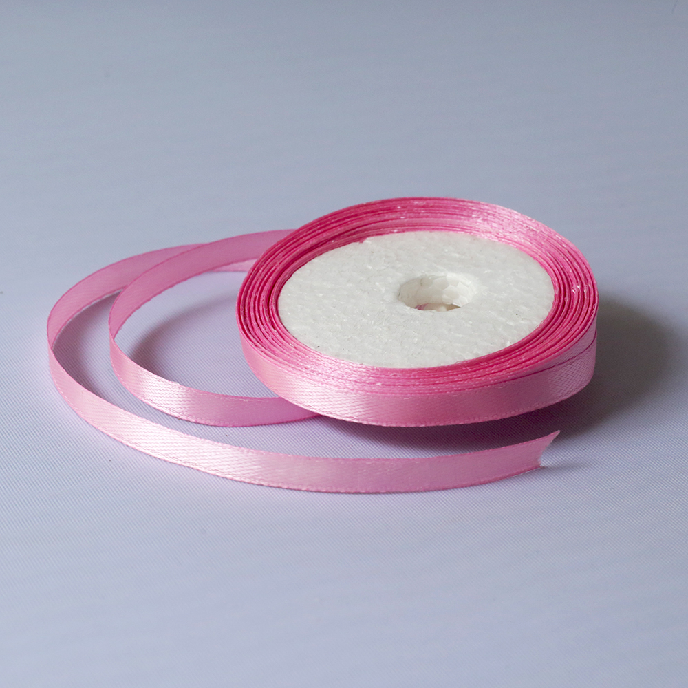 Satin Ribbon Baby Pink 1/4 Inch