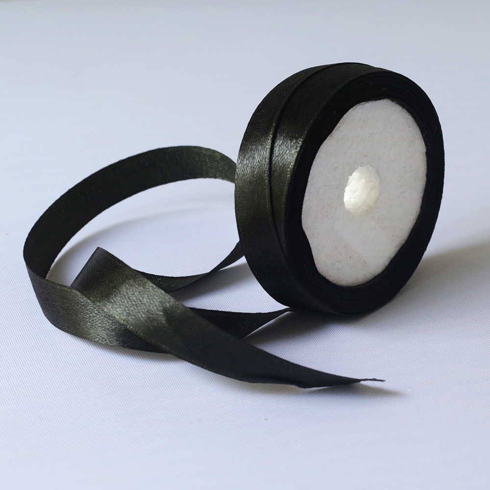 Satin Ribbon Black 1/2 Inch