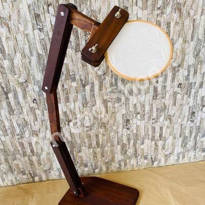 Embroidery Stand 2 in 1 Teak Wood