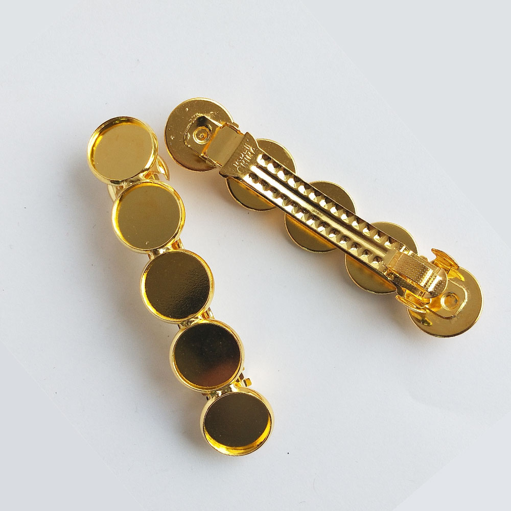 Hair Clip Barrette Bezel 12 mm