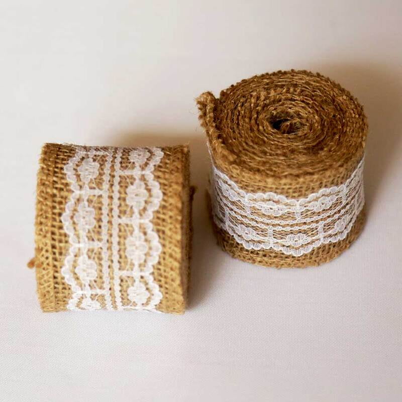 Jute Burlap With Lace