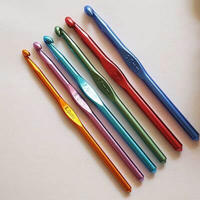 Jyoti Aluminum Crochet Hook Coloured