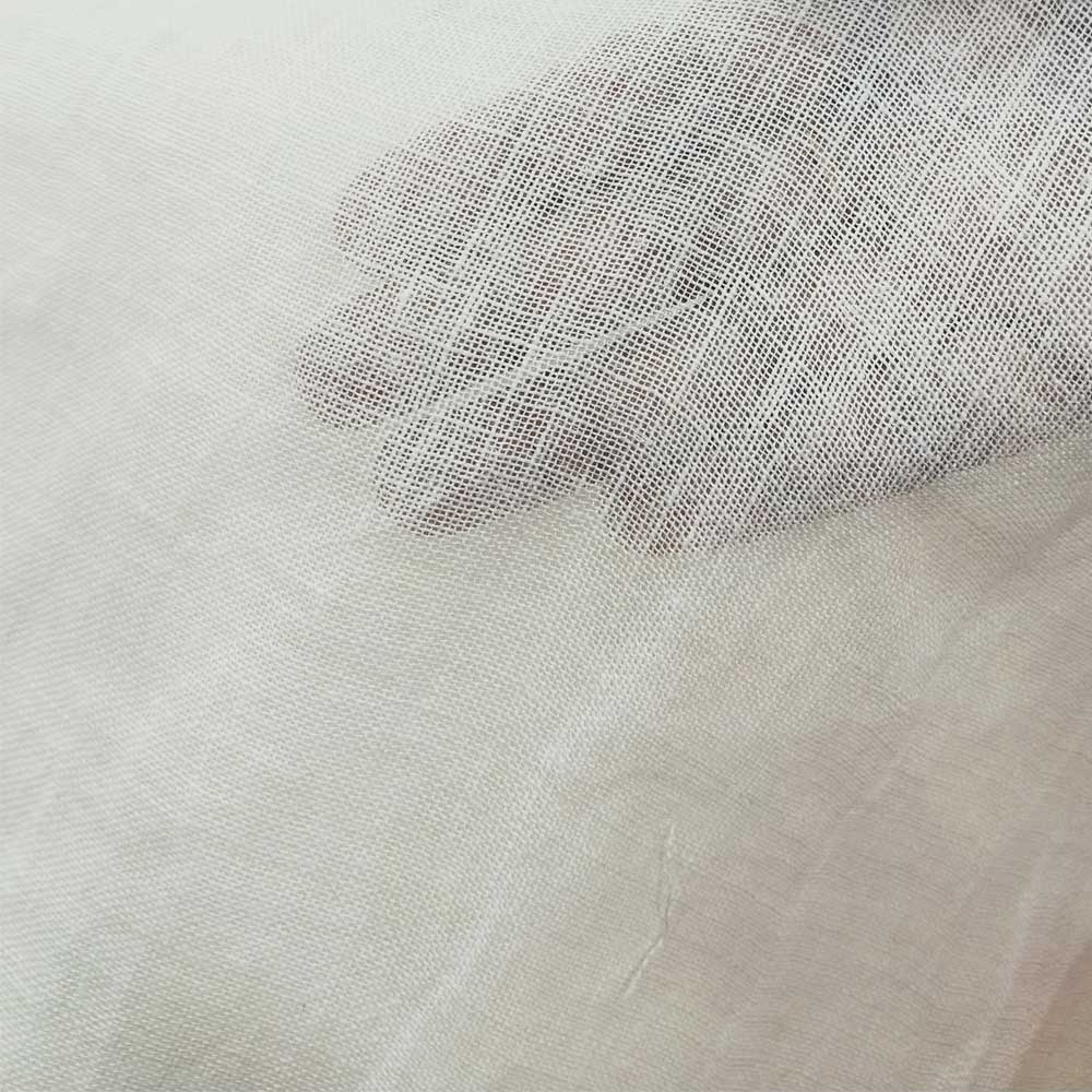 Pure Linen Fabric Off White