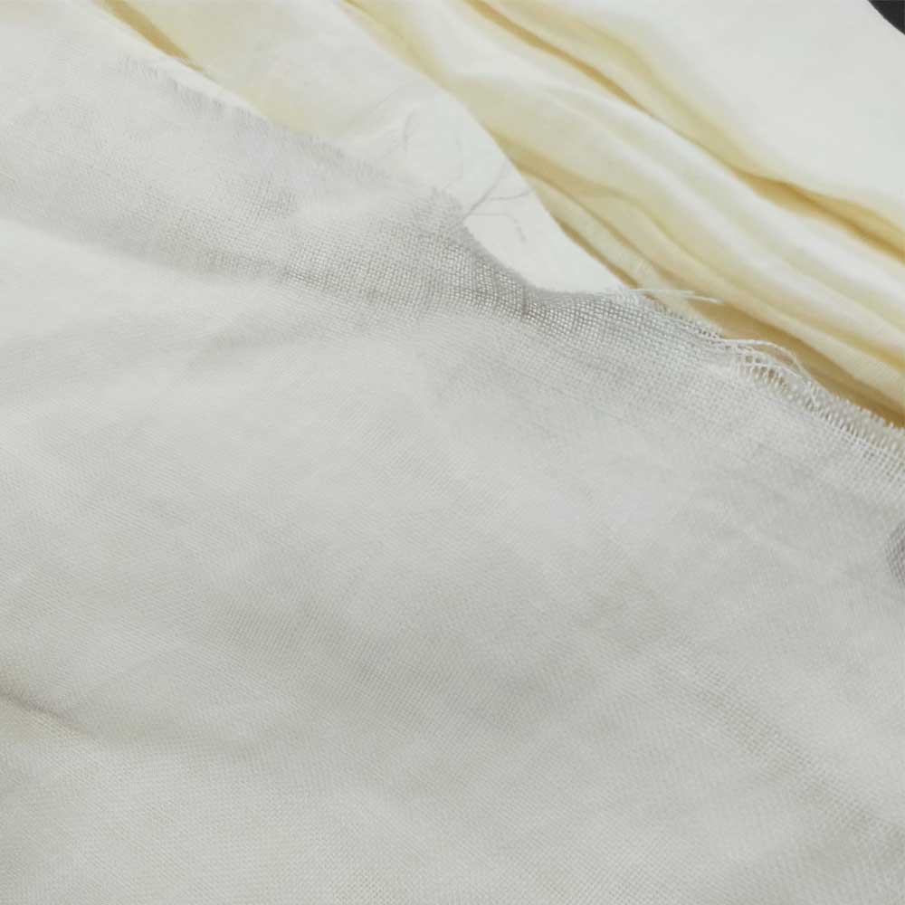 Pure Linen Fabric Off White