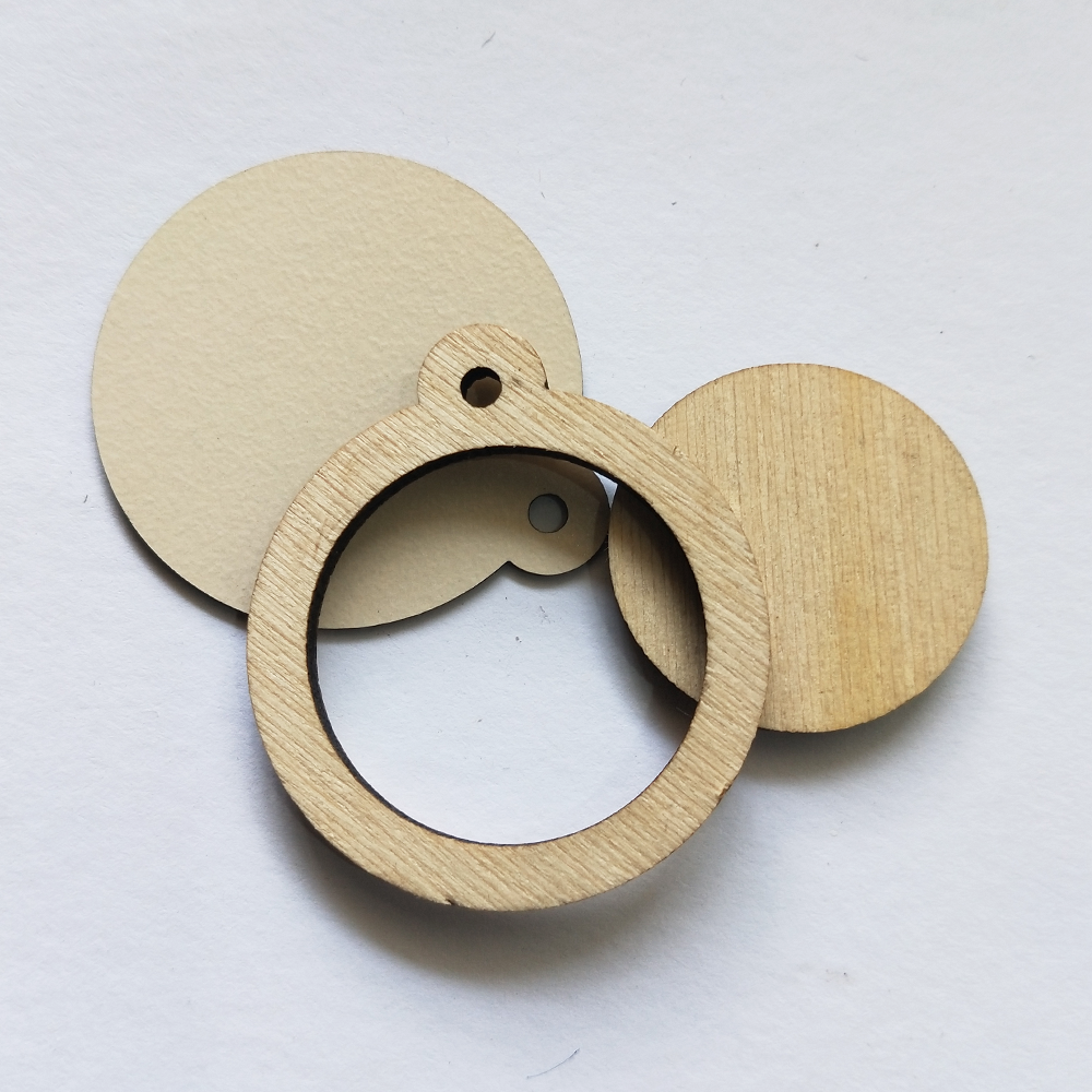 Mini Hoop Circle Veneer Small