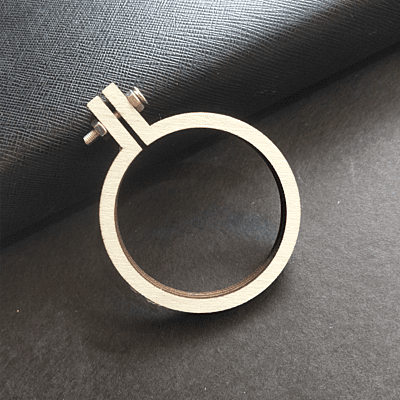 Mini Hoop Circle With Screw Veneer Big