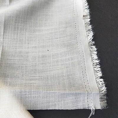 Premium Embroidery Fabric Cotton with Linen Mix Cream