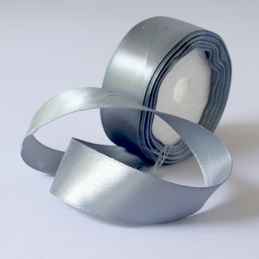 Satin Ribbon Silver 1 Inch