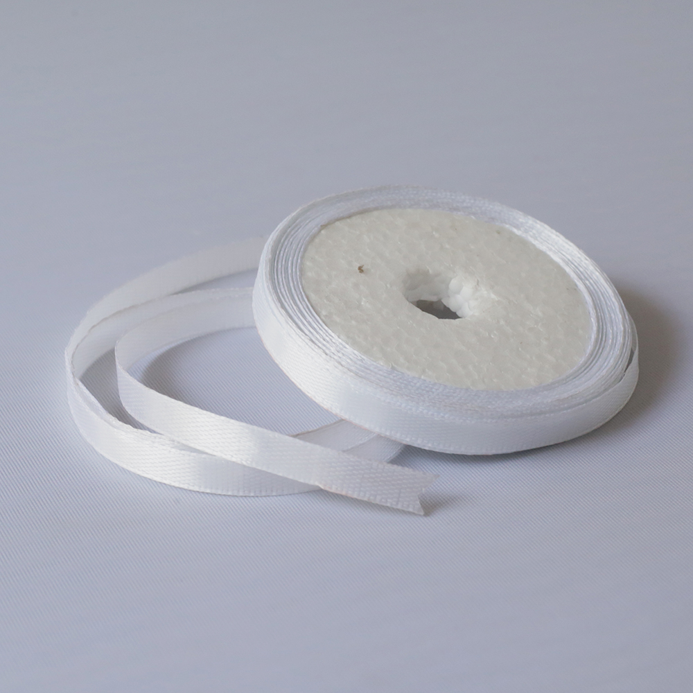 Satin Ribbon white 1/4 Inch