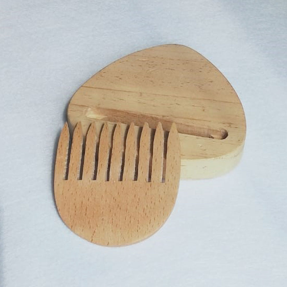 Wooden Loom Comb Round 7 cm