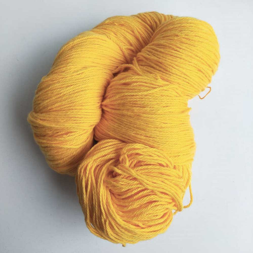 Cotton Yarn 4 Ply Golden yellow