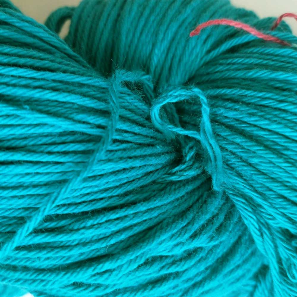 Cotton Yarn 4 Ply Turquoise Blue