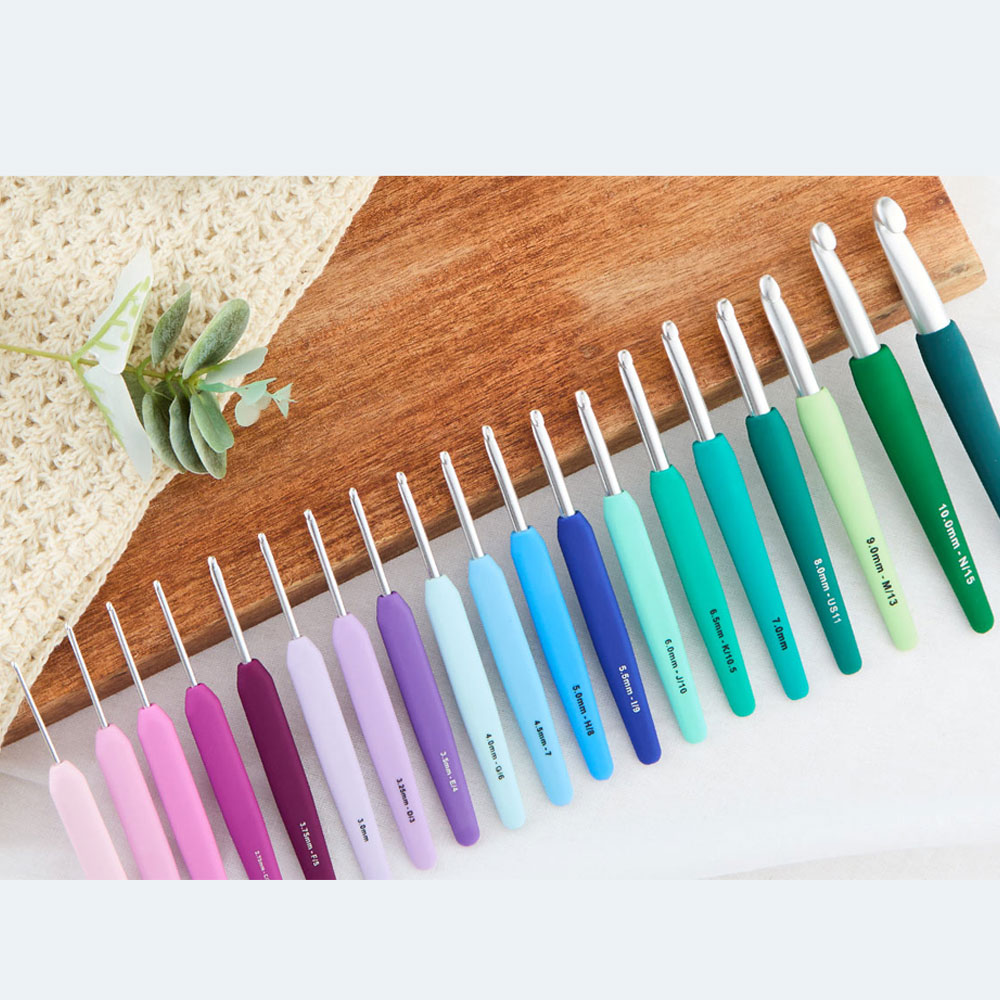 KnitPro Single Ended Crochet Hook Set Grand  Waves 2.0